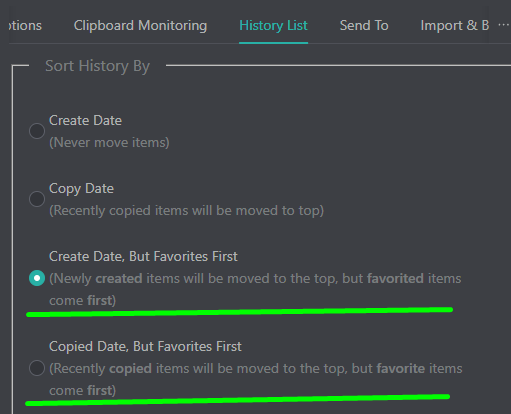 ๐๐ ๏ธ New Sorting Options: Keep Favorites First in your Clipboard History
